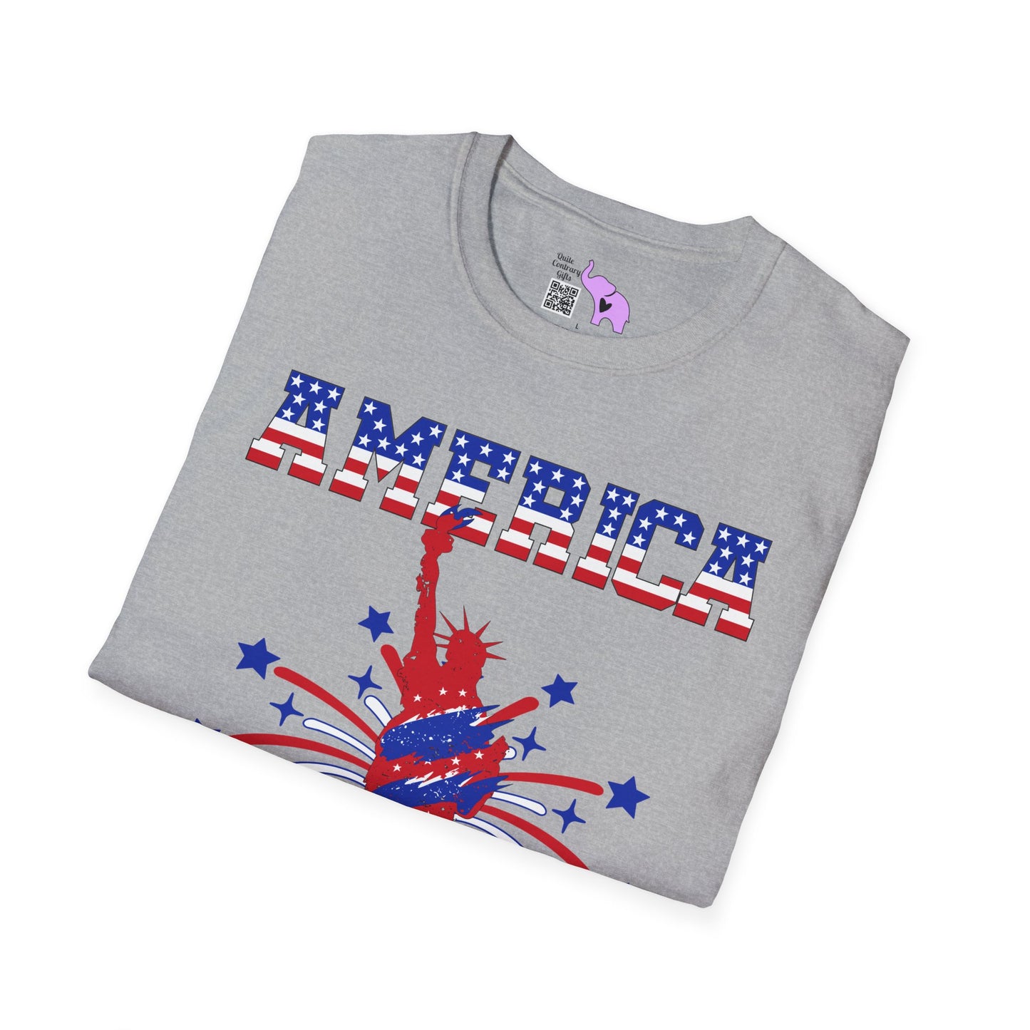 America 1776-2026 (Statue of Liberty) Adult T-shirt