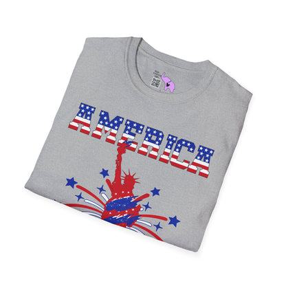 America 1776-2026 (Statue of Liberty) Adult T-shirt