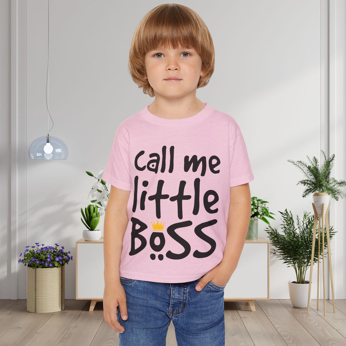 Call Me Little Boss Heavy Cotton™ Toddler T-shirt