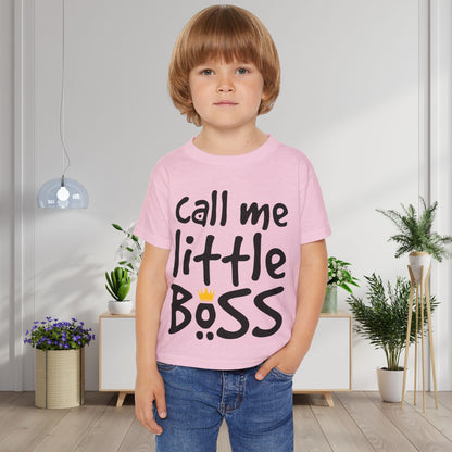 Call Me Little Boss Heavy Cotton™ Toddler T-shirt
