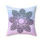 Serene Bloom Throw Pillow