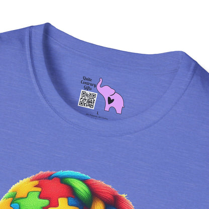 Autism Awarness Gnome Adult T-shirt