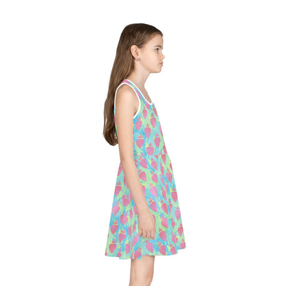 Strawberry Breeze Girls' Sleeveless Sundress