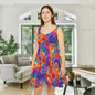 Vibrant Tie Dye Women's Skater Dress