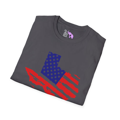 Texas American Flag Adult T-shirt