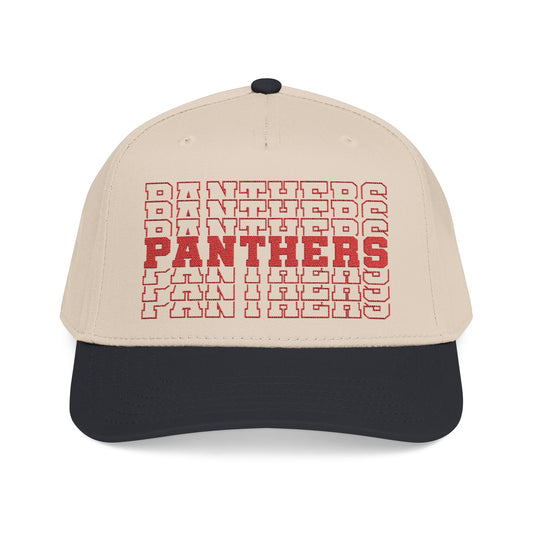 Panthers (Stacked) Mid Profile Baseball Cap