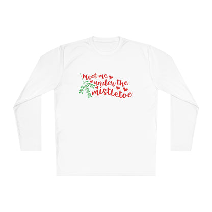 Meet Me Under The Mistletoe Adult Long Sleeve Tee