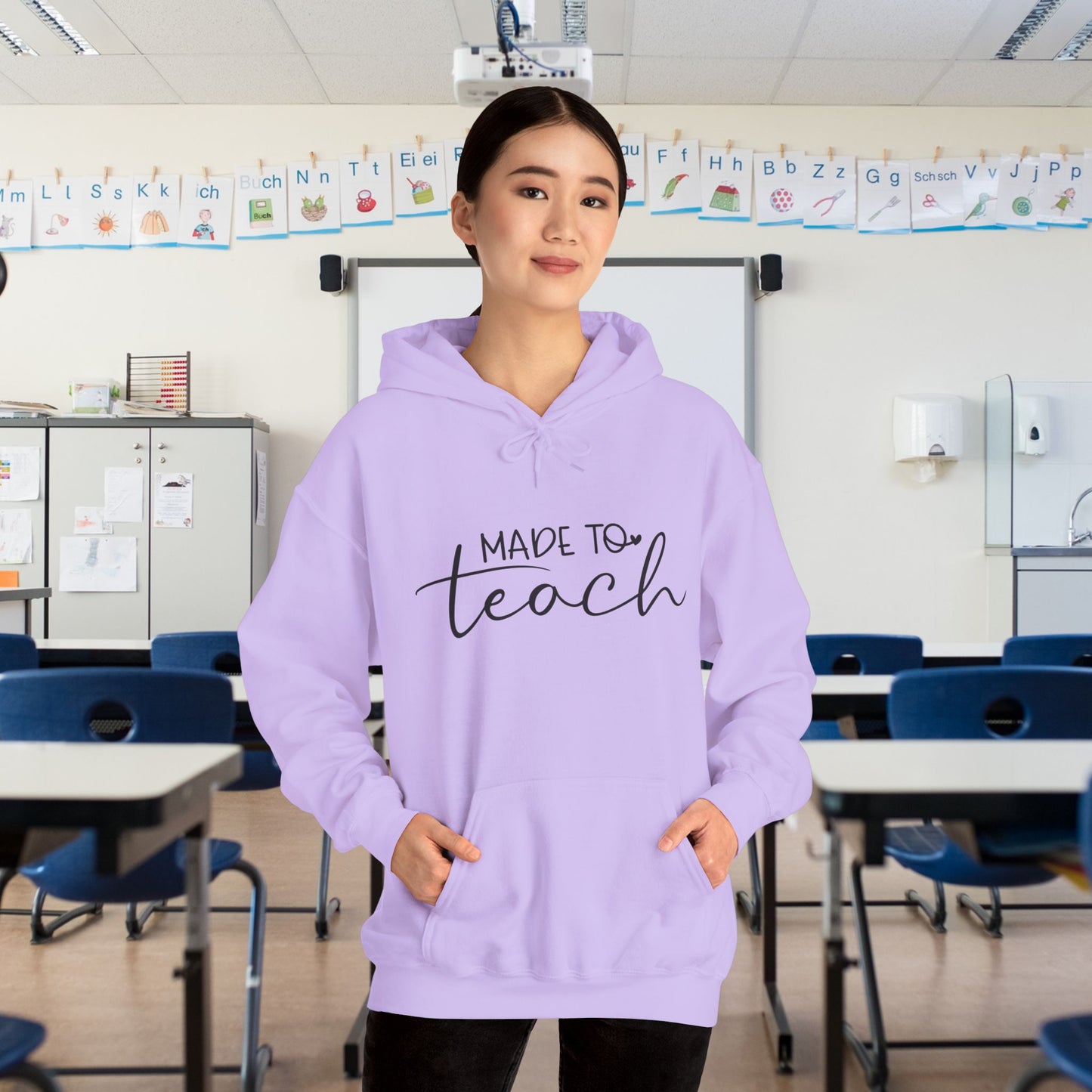 Made to Teach Heavy Blend™ Hooded Sweatshirt