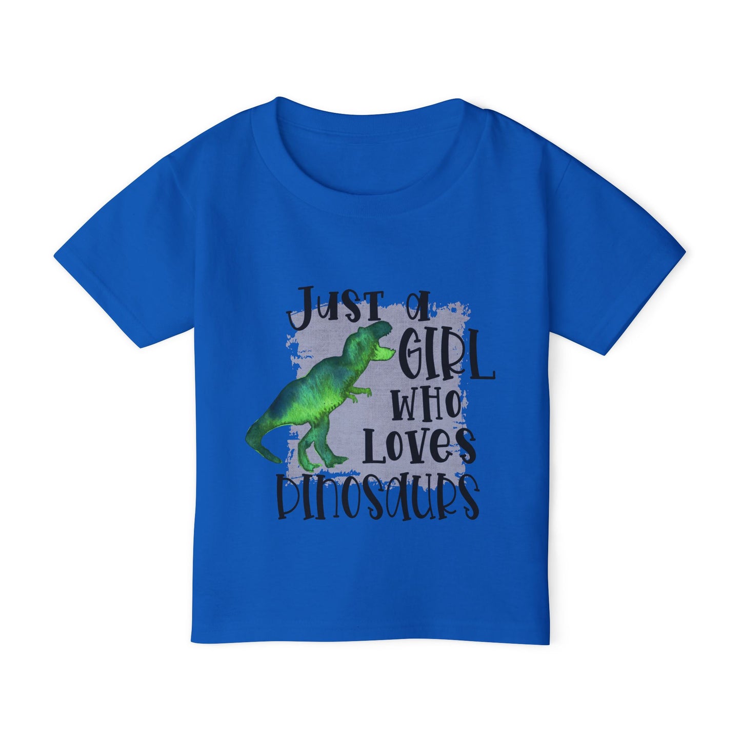 Just A Girl Who Loves Dinosaurs Heavy Cotton™ Toddler T-shirt