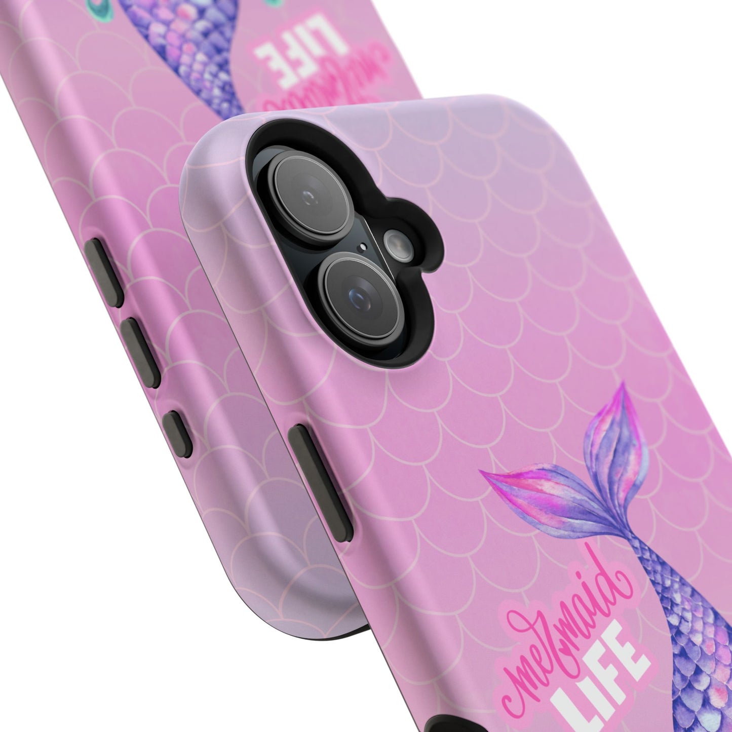 Pink Mermaid Life MagSafe® Compatible Tough Case for iPhone