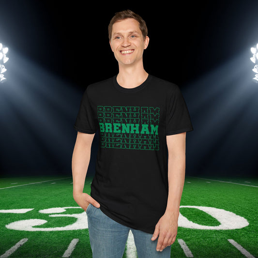 Brenham (Stacked) Adult T-shirt