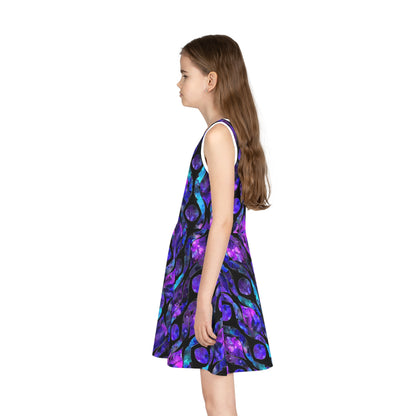 Purple Stained Glass Sleeveless Sundress