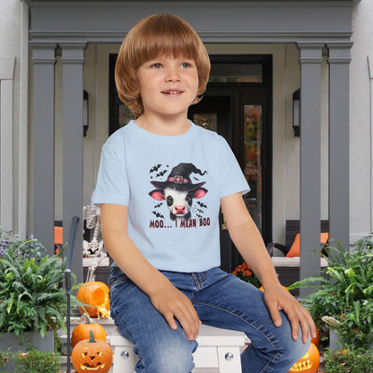 Moo I Mean Boo Heavy Cotton™ Toddler T-shirt