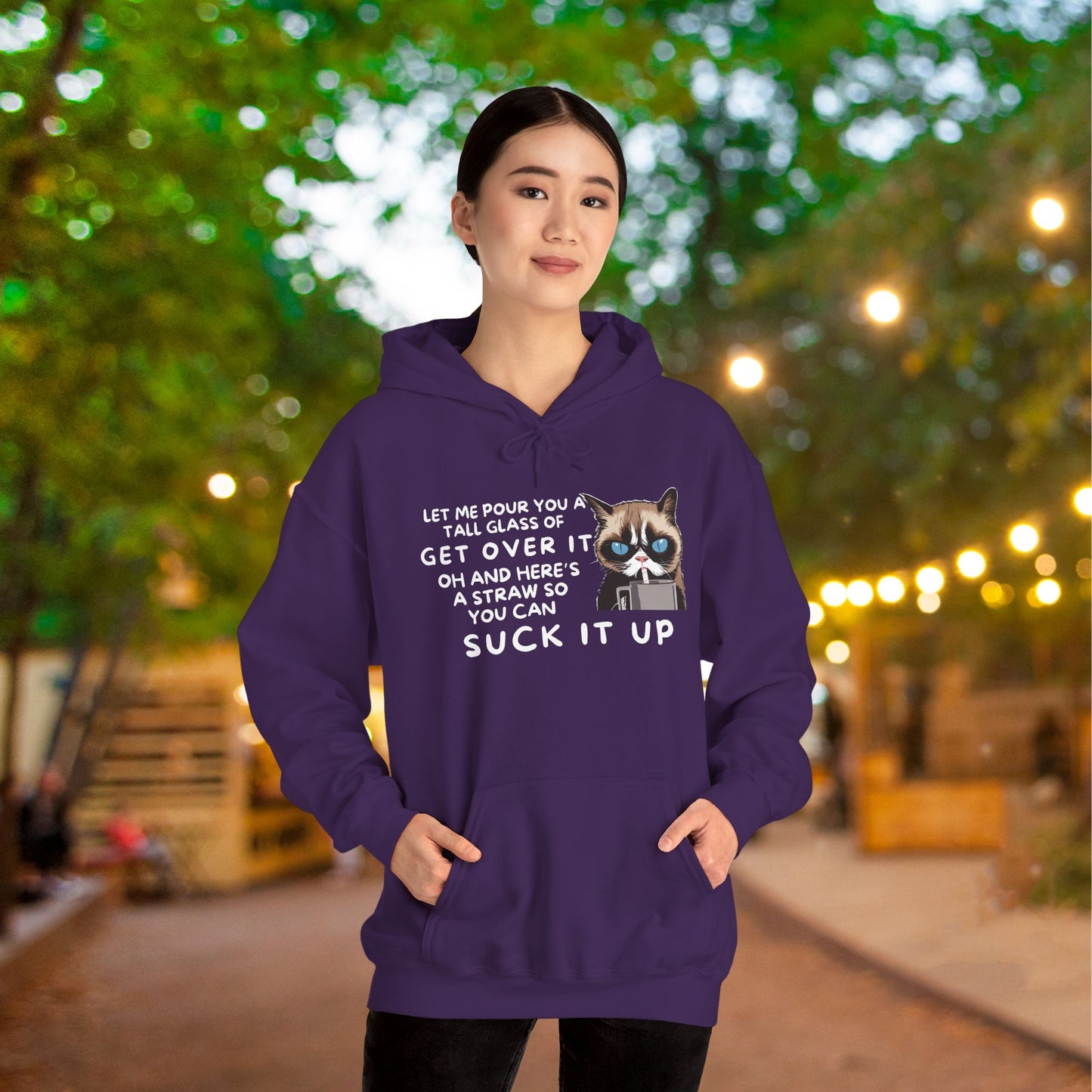 Let Me Pour You A Tall Glass of Get Over It... Adult Heavy Blend™ Hoodie