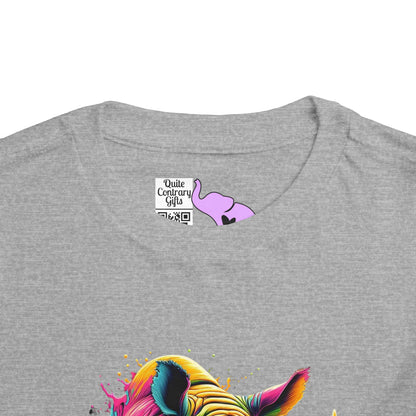 Colorful Rhino Toddler Tee