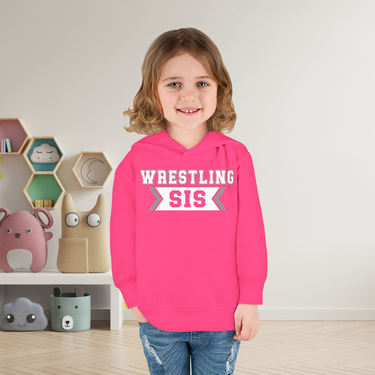 Wrestling Sis Toddler Hoodie