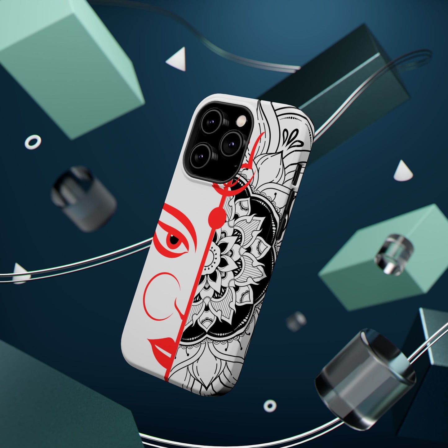 Goddess Durga Mata w/Manala MagSafe® Compatible Tough Case for iPhone