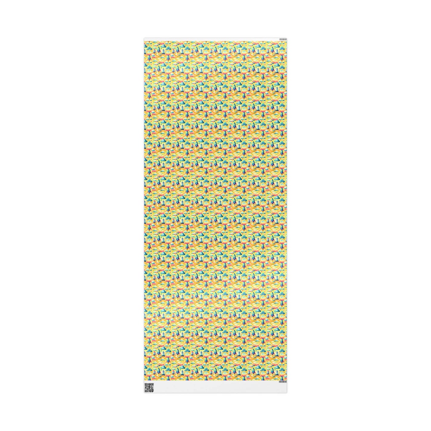 Pastel Rocket Dreams Wrapping Paper