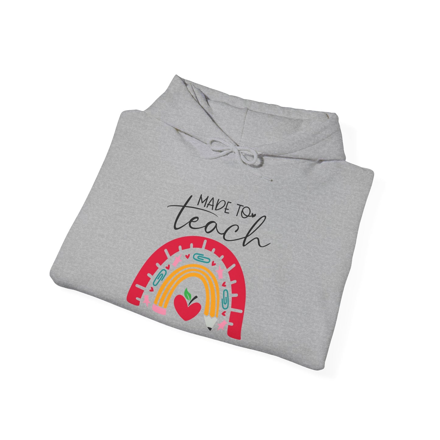 Made to Teach Rainbow Heavy Blend™ Hooded Sweatshirt