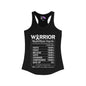 Warrior Nutrition Facts (Cancer) Women's Ideal Racerback Tank