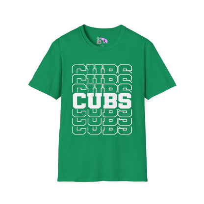 Cubs (Stacked) Adult T-shirt