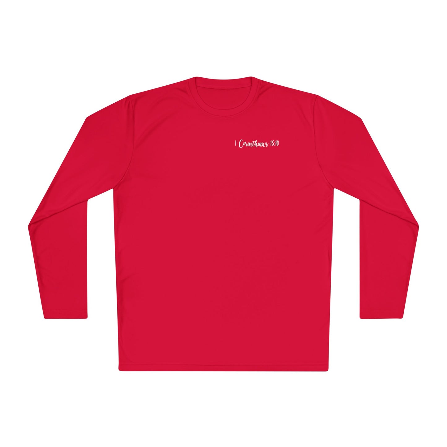 ""Try Jesus Not Me 1 Corinthians 15:10 Adult Long Sleeve Tee