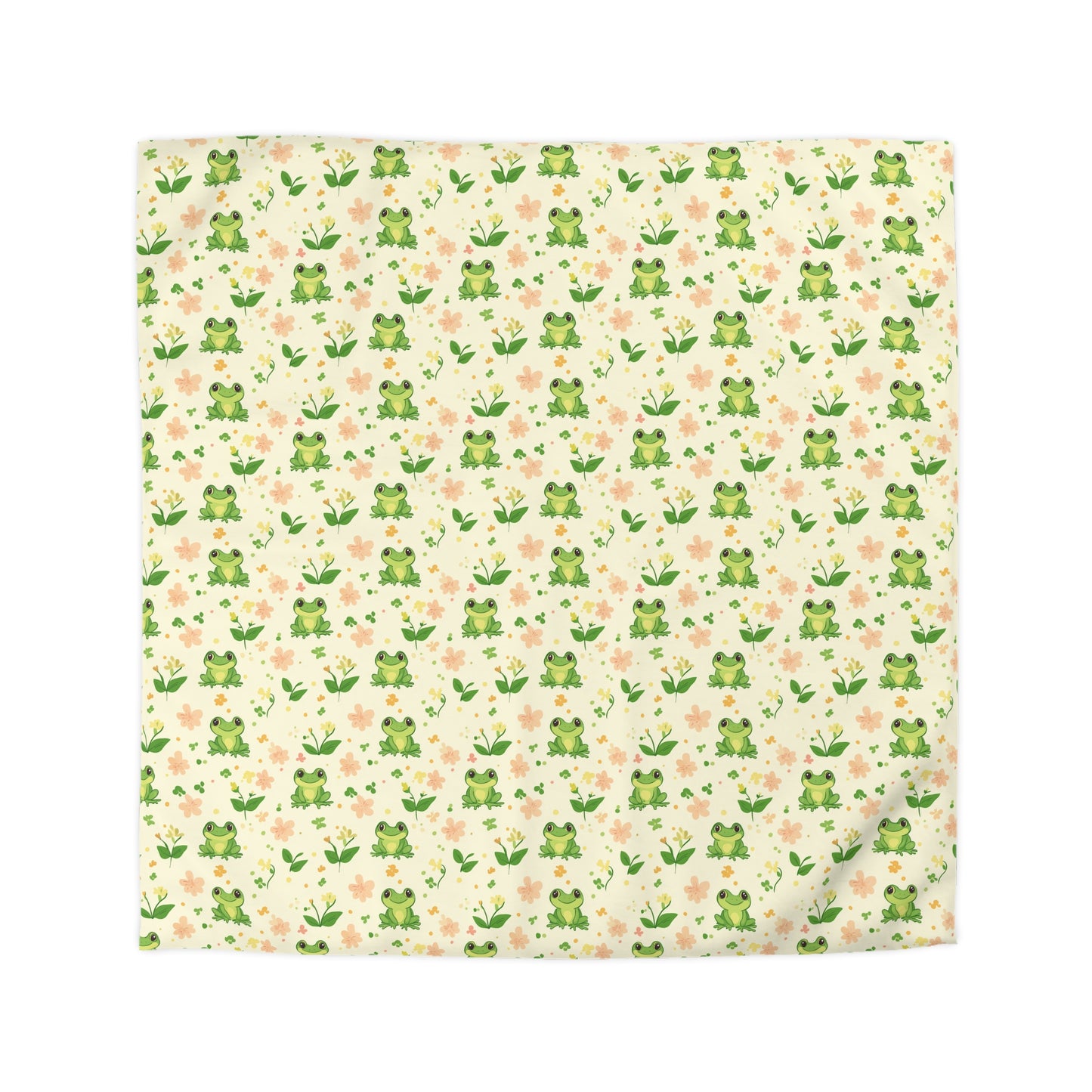 Froggy Meadow Microfiber Duvet Cover