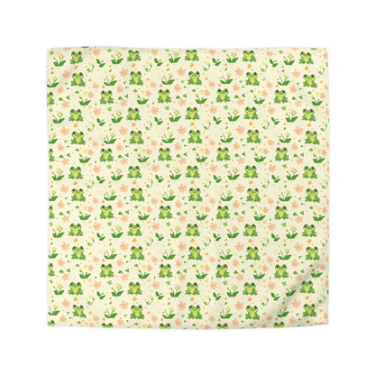 Froggy Meadow Microfiber Duvet Cover