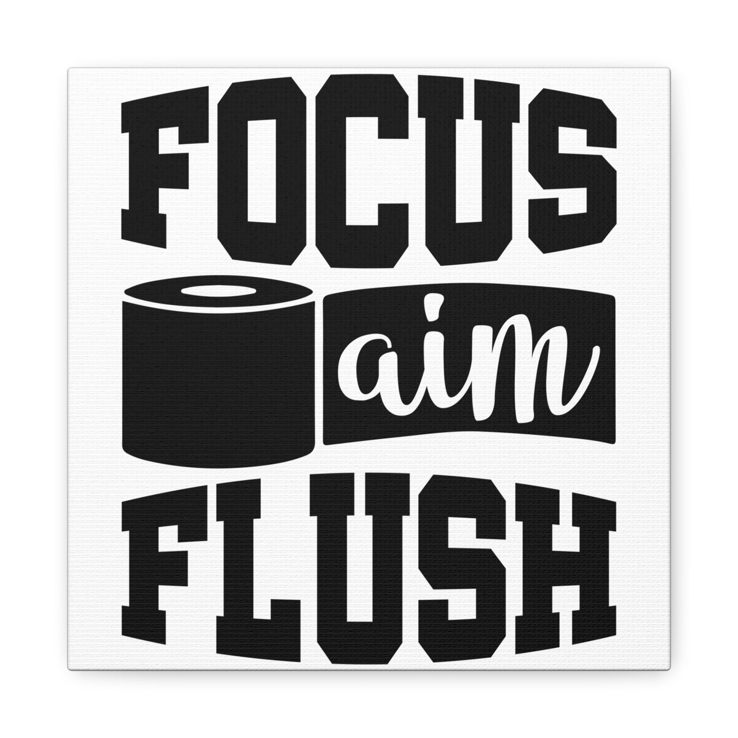Focus Aim Flush Canvas Art