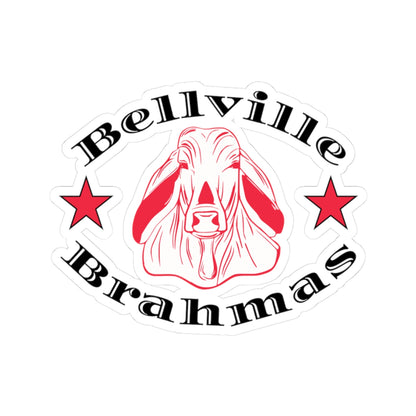 Bellville Brahmas Classic, Black Kiss-Cut Decal