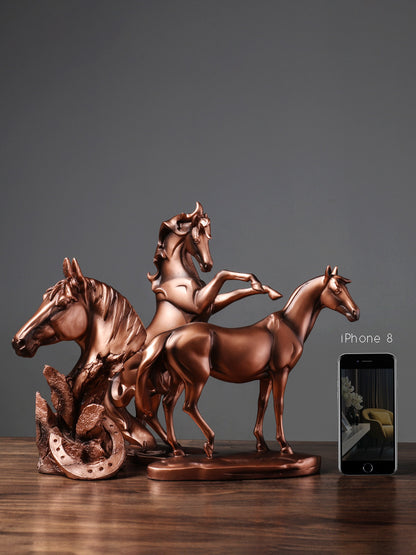 Beautiful Bronze Horse Figures 10-12"