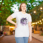 Purple Drip American Flag & Butterflies Adult T-shirt