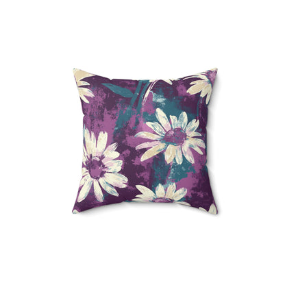 Twilight Daisy Meadow Throw Pillow
