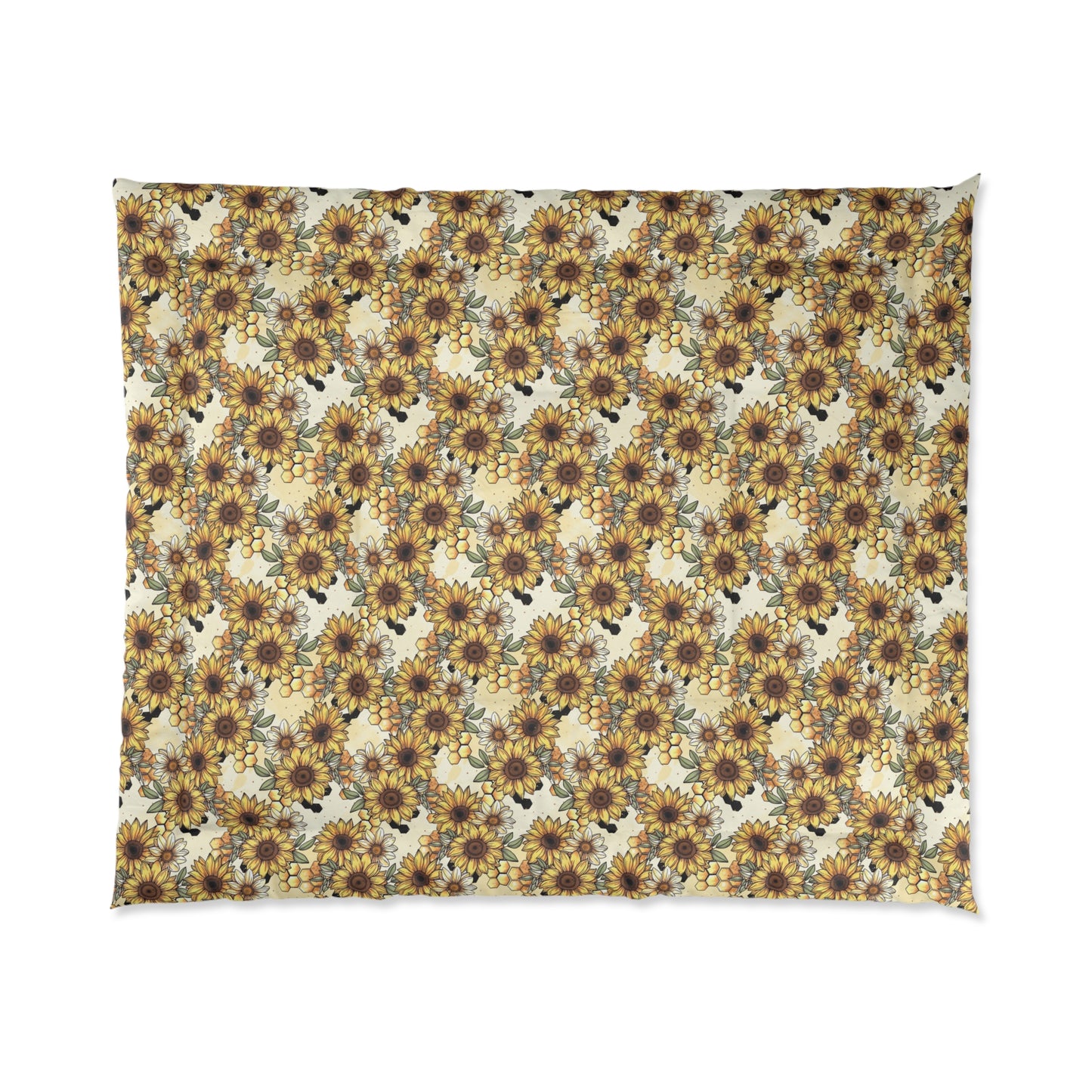 Honeycomb & Sunflowers Comforter