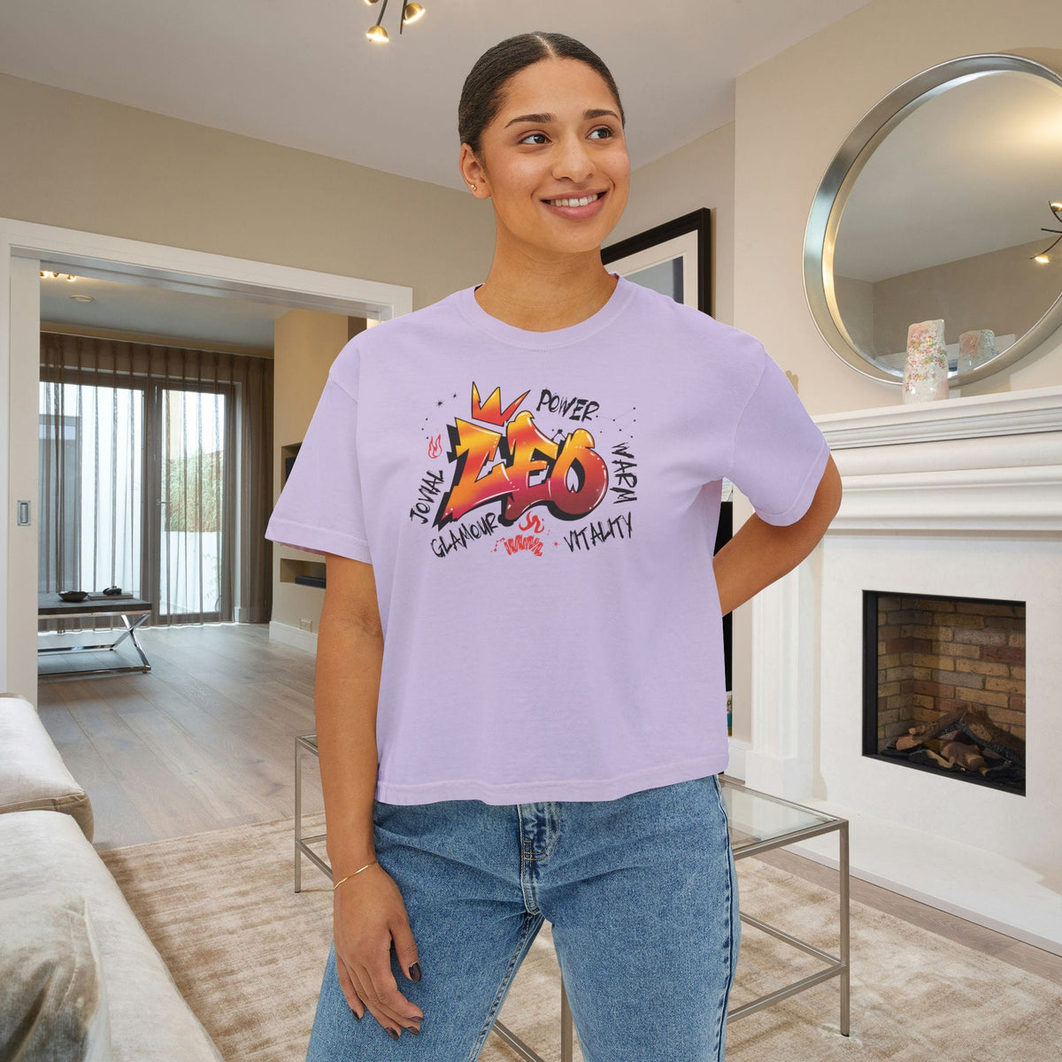 Leo Street Art Women's Boxy Tee