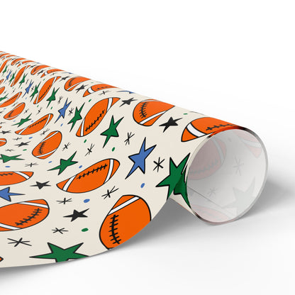 Touchdown Stars Wrapping Paper