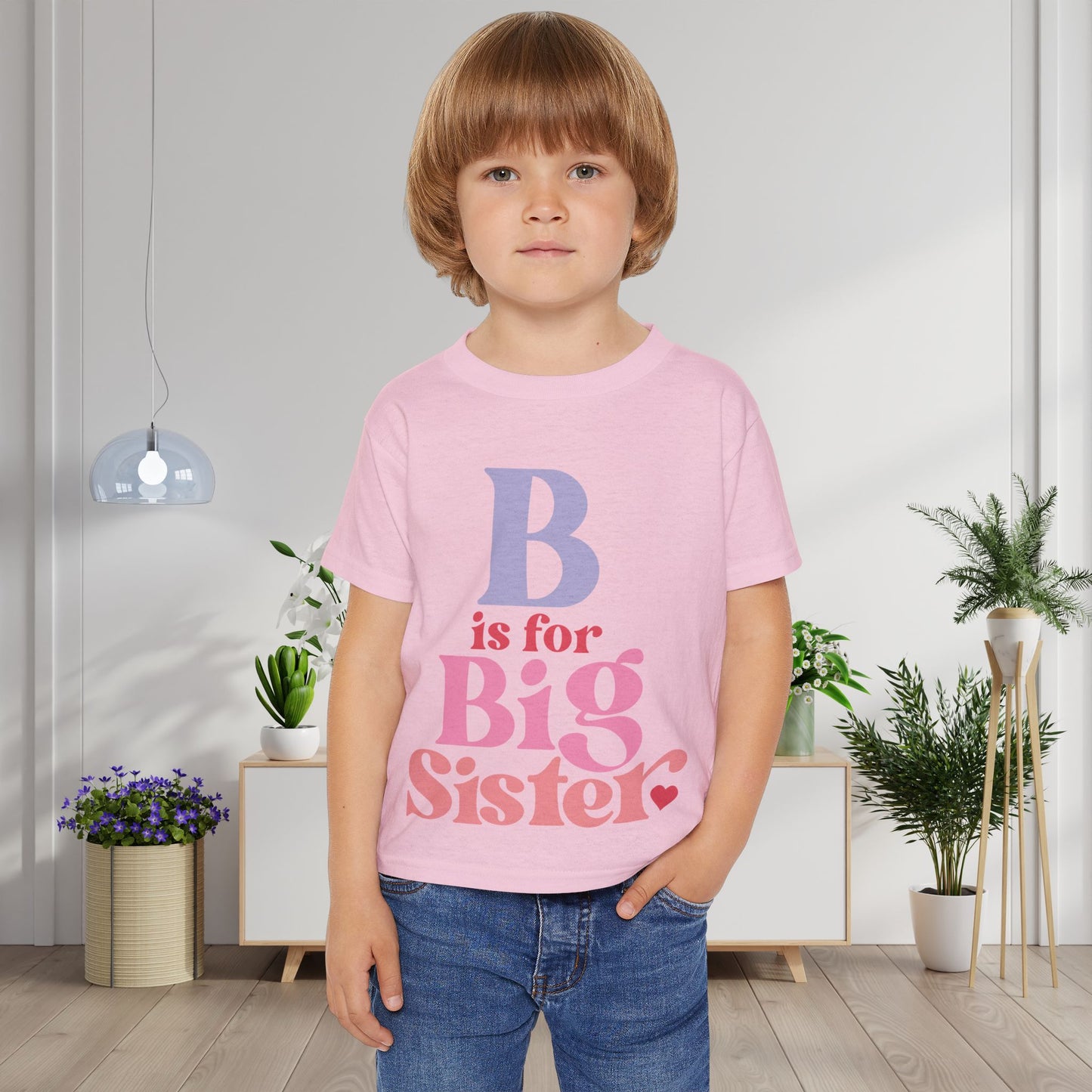 B is for Big Sister Heavy Cotton™ Toddler T-shirt