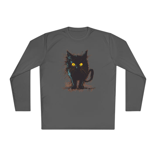Black Kitten Adult Long Sleeve Tee