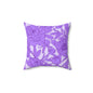 Lavender Peony Symphony Throw Pillow