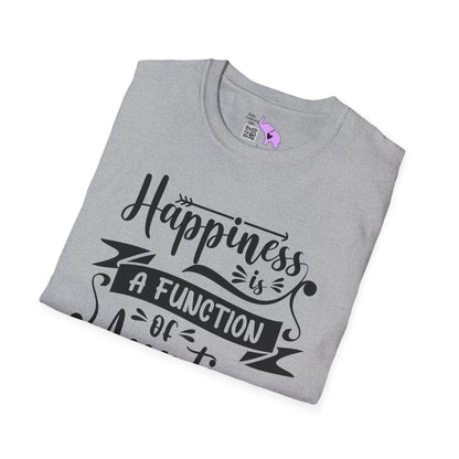 Happiness is a Function of Accepting What Is Adult T-shirt