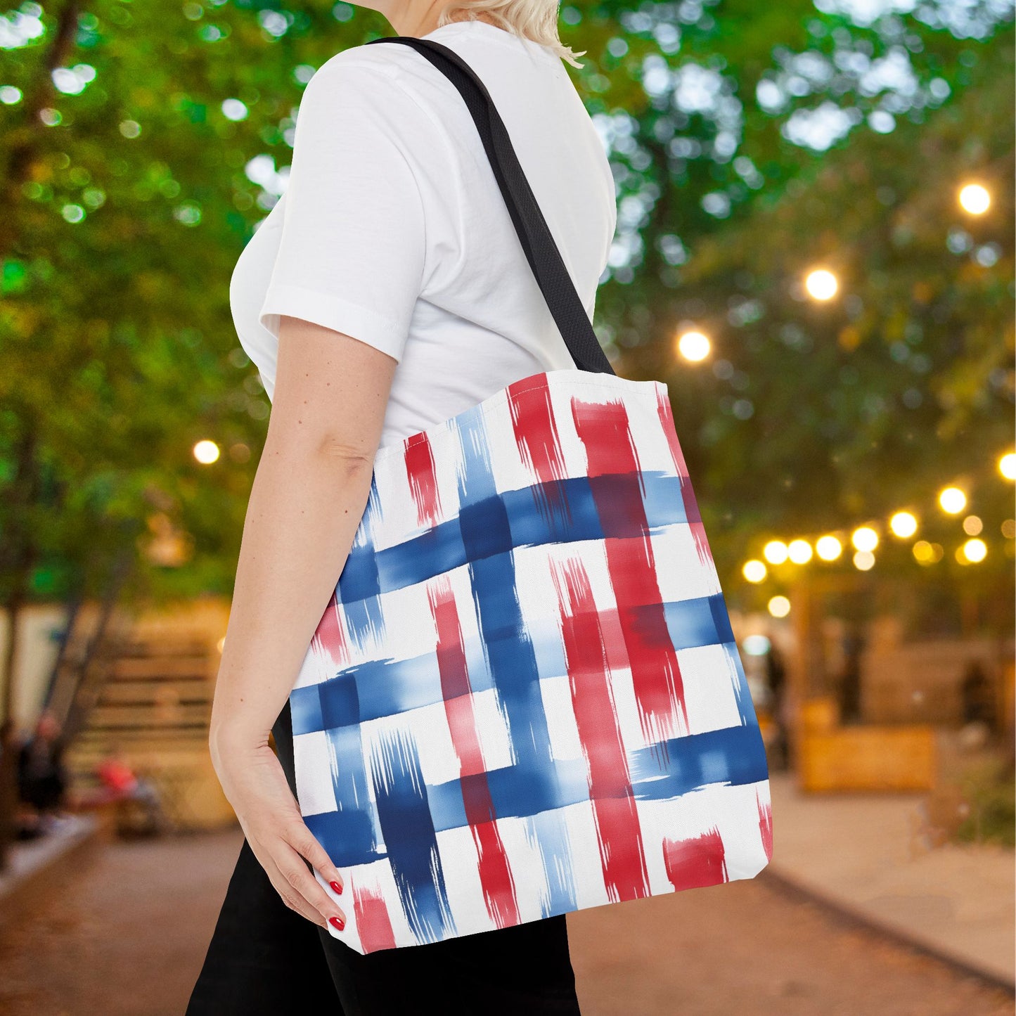 LIberty Strokes Canvas Tote Bag