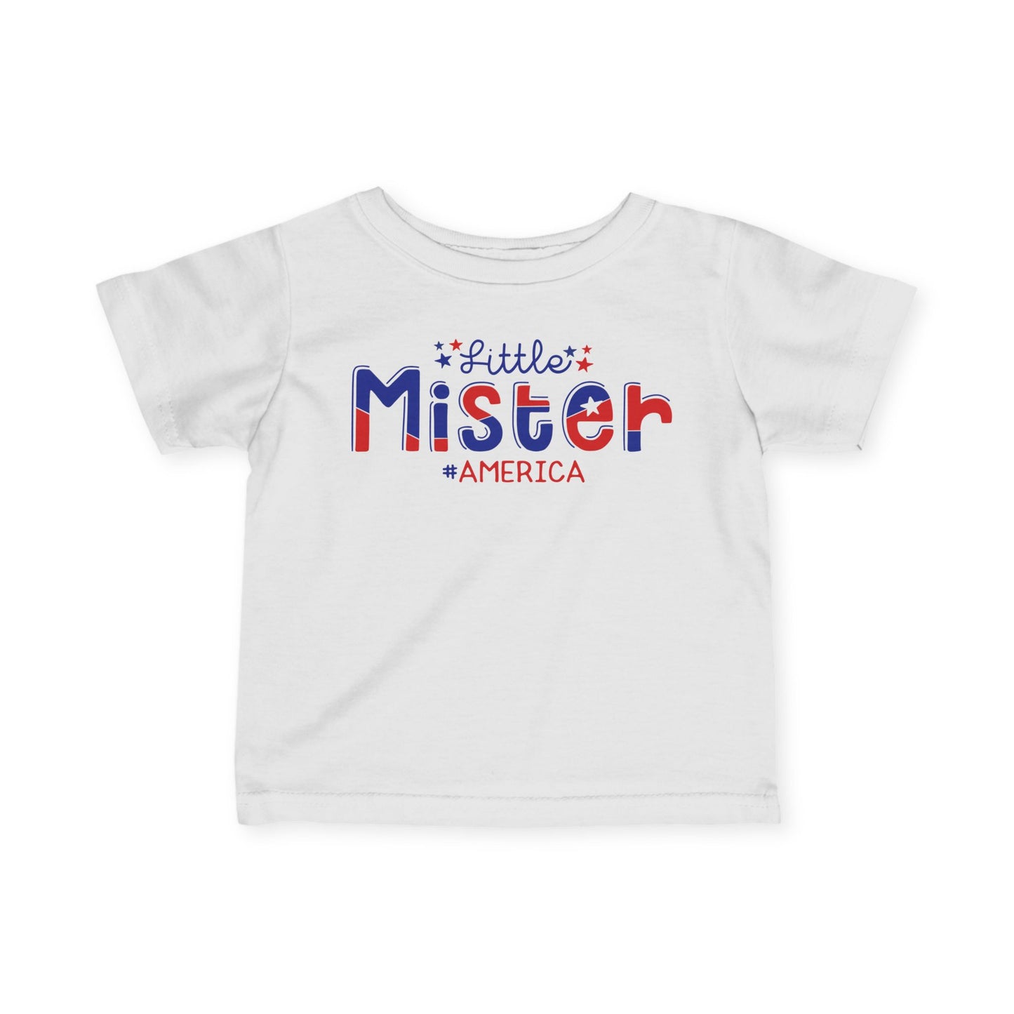 Little Mister #America Infant Soft T-Shirt