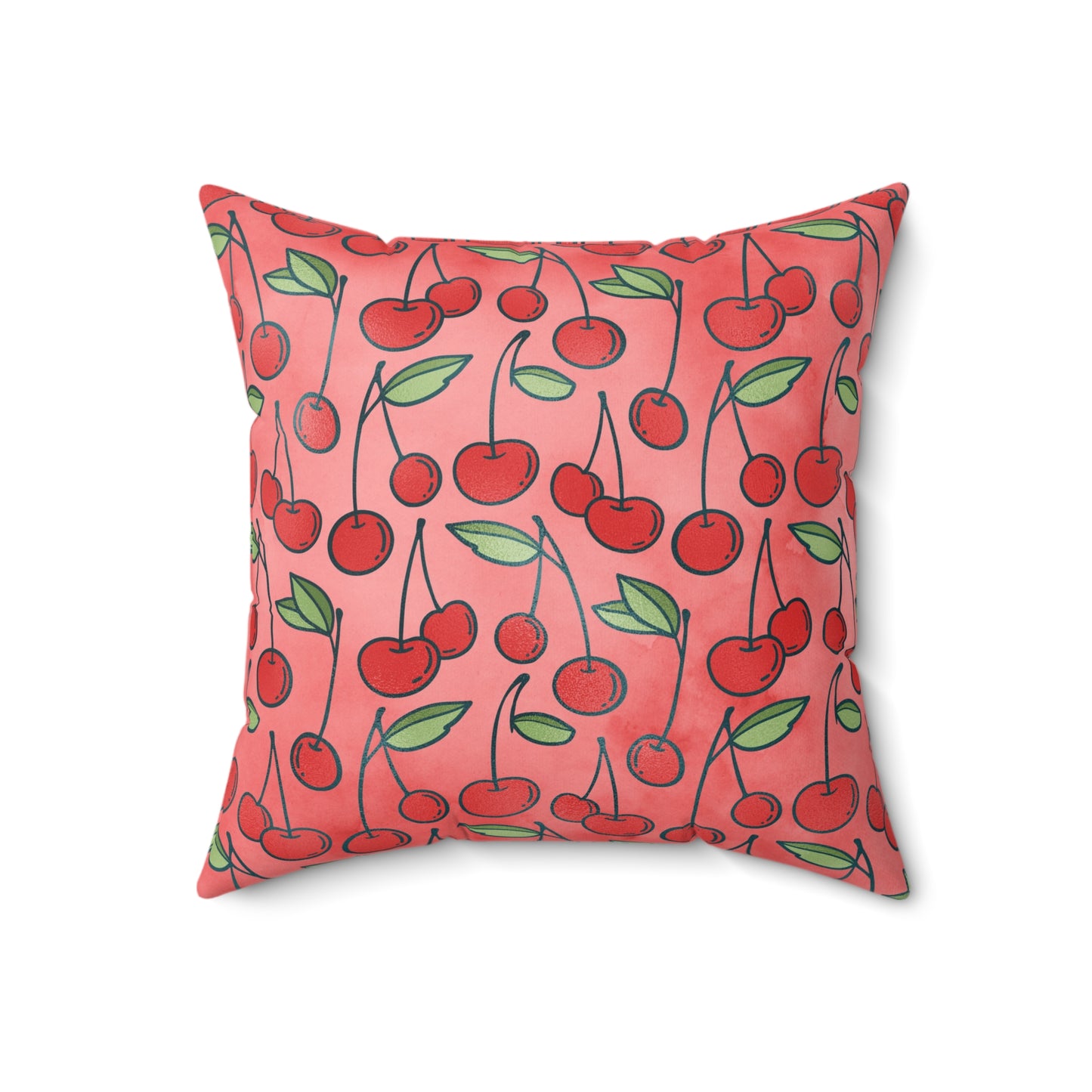 Cherry Bombshell Throw Pillow