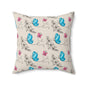 Butterfly Doodles Throw Pillow