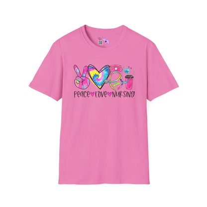 Peace Love Nursing Adult T-shirt