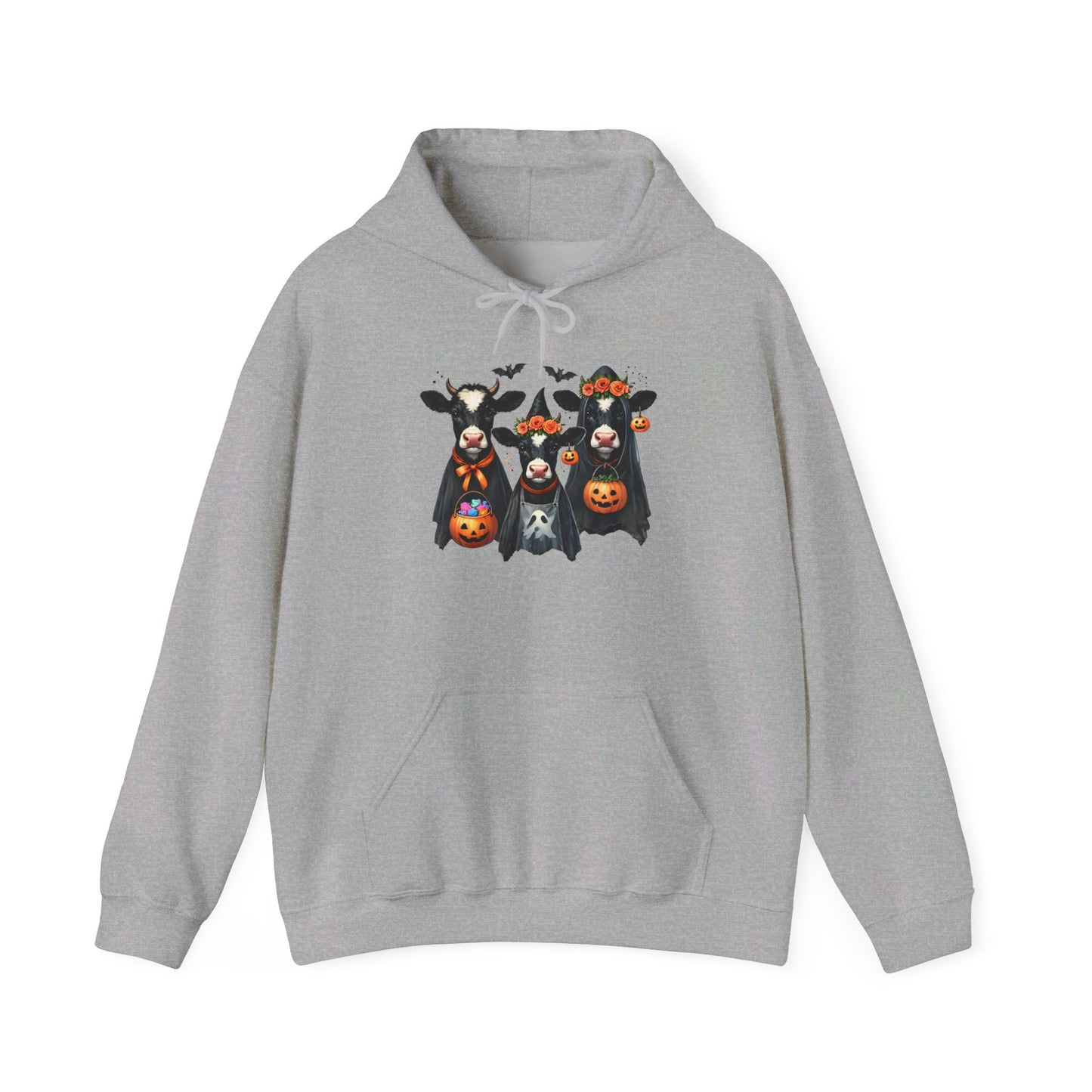 Trick or Treating Cows Heavy Blend™ Hooded Sweatshirt