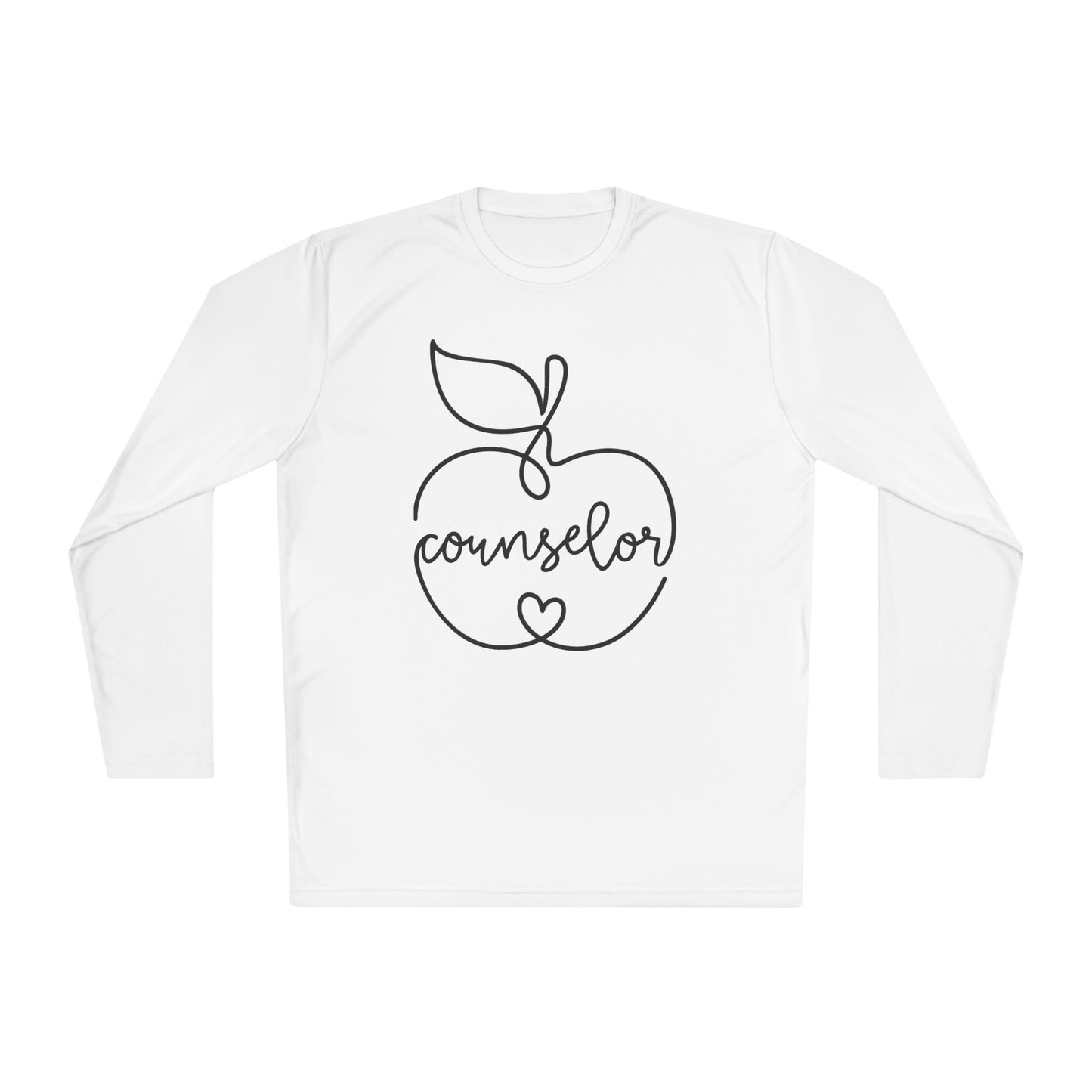 Counselor w/Apple Adult Long Sleeve Tee