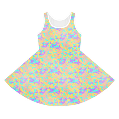 Dreamsicle Camo Girls' Sleeveless Sundress