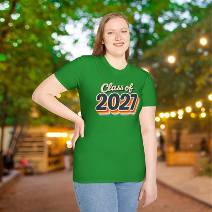 Retro Class of 2027 Adult T-Shirt