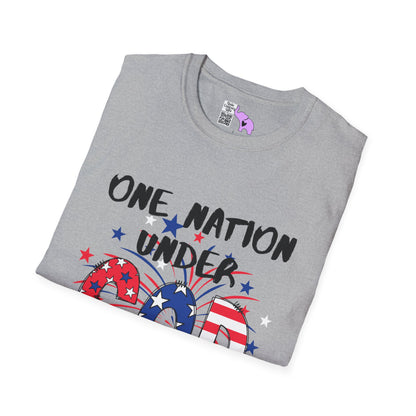 One Nation Under God Adult T-shirt